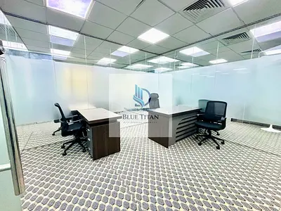 Separate Furnished Office With All Utilities Included Furnished Office With All Facilities | Dewa Chiller Wifi Free | Prime Location
