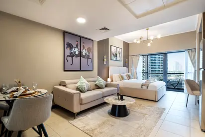 Urban Studio Apartment in Goldcrest Views JLT