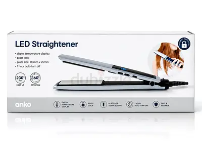 Hair Straightener with Digital Display LED