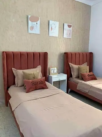 🛏️ Luxury 2 Single Beds 90*200 Set Premium Upholstered Design | Modern Bedroom Furniture ✨