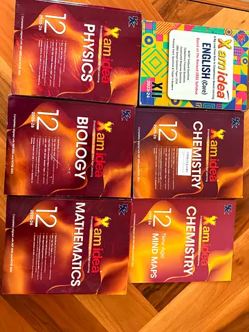 Set of Xamidea Class 12 CBSE Science Books (Physics, Chemistry, Biology, Maths) + English