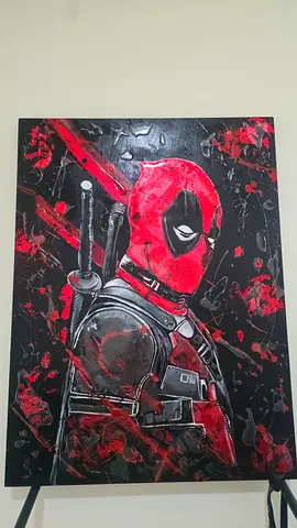 Original Hand-Painted Deadpool Artwork Unique Canvas