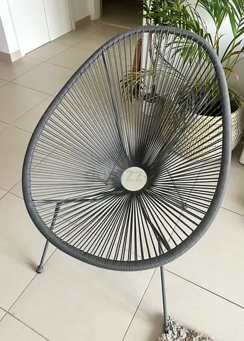 Grey egg-chair