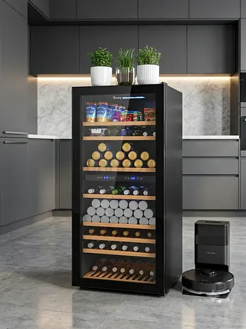 Terim Dual-Zone Wine Cooler – 127-Bottle Capacity | New Model | Lightly Used