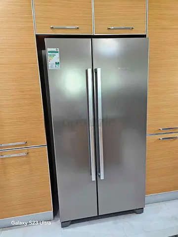Free Delivery- BOSCH Latest Model Side-by-Side Fridge and Freezer Stainless Steel Body 90cm