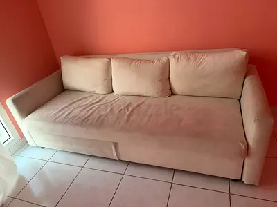 Beige 3-seater Sofa - Good Condition