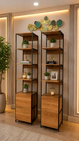 West Elm Solid Wood Bookshelf’s With Storage