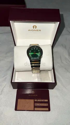 Aigner Women's Stainless Steel Watch with Green Dial - Box & Card