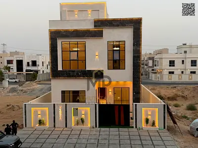 فيلا فاخرة للبيع في الياسمين – عجمان | 6 غرف ماستر، 3 صالات، طابقان + روف، تصميم راقٍ ومساحات واسعة، شاملة جميع التجهيزات والتوصيلات والرسوم، مع تم