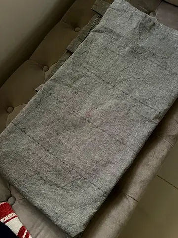 IKEA LENDA Curtains with tie-backs - Light Grey-Green 140x300