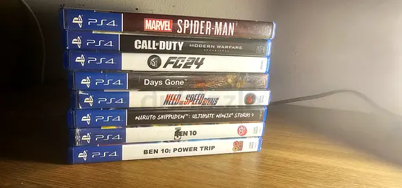Bundle of 8 PS4 Games (Spider-Man, FC24, COD & More)
