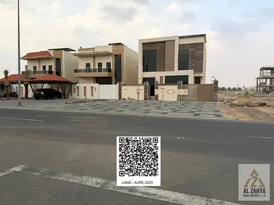 عرض مميز!! || قطعة أرض لفيلا بمساحة 2610 قدم مربع || تصريح بناء (أرضي + طابقين) || رسوم نقل الملكية مجانية || السعر: 595,000 درهم || تقع على الطريق ال