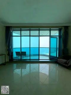Luxury two-bedroom apartment for sale or monthly rent in Corniche Towers – Ajman