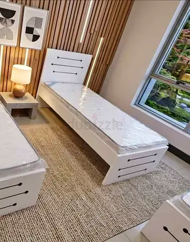 Brand new mdf single bed with medical mattress available.