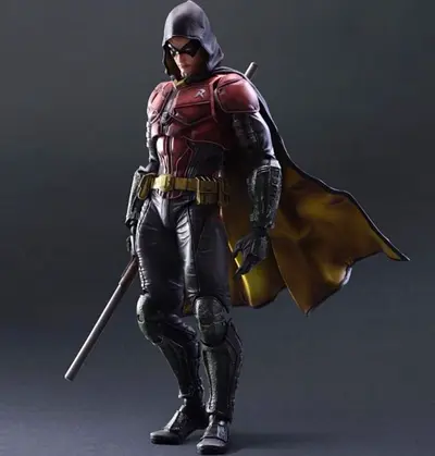 Square Enix Play Arts Kai Batman: Arkham Knight Robin No.2 Figure - MINT