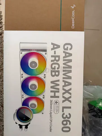 Used DeepCool GAMMAXX L360 A-RGB WH 360mm AIO Liquid Cooler – White