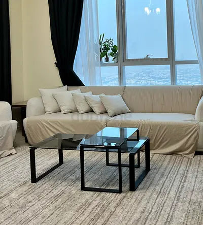 Modern Glass Living Room Tables with Black Metal Frame