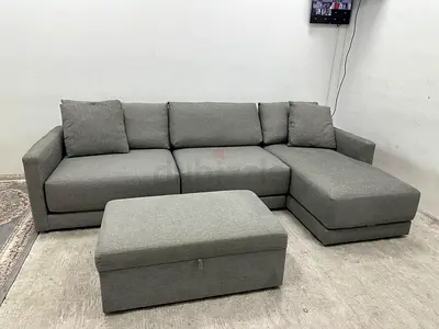 Like new condition crate&barrel lshape sofa