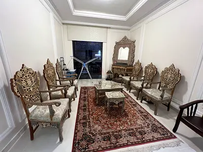 Vintage Inlay Living Room Set