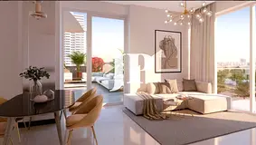 Furnished 1BR Apartment | Azizi Beach Oasis 2 Tower A | Pool & City Views