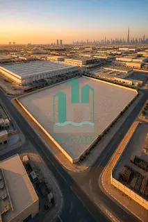 Interlocked Open Yard with Offices for Rent | Al Arqoub, Sharjah