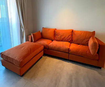 3 Seater + Ottoman Sofa