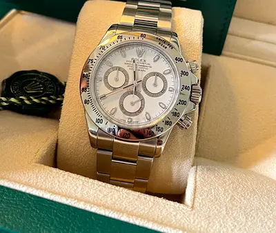 Rolex 116520 “APH” error Chroma light dial 2015 box and papers.