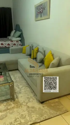 Furnished Studio for Monthly Rent in Ajman One Tower 2 | 630 Sq. Ft. All Bills Included