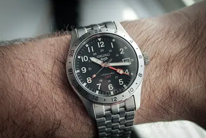 Seiko 5 Sports GMT Automatic Watch with Stainless Steel Bracelet - SSK023K1 - 2026.