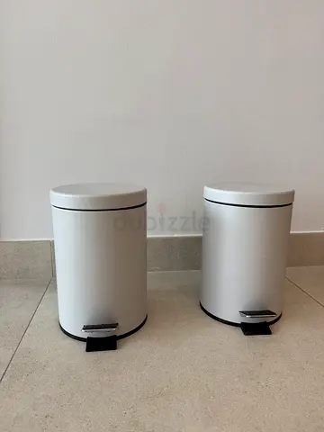 2x Pedal Bin metallic beige 3L IKEA