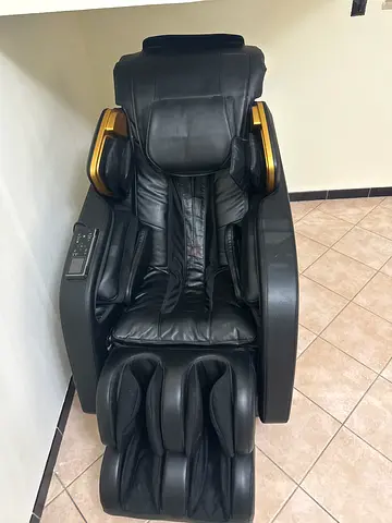 Full Body Massage Chair Black and Gold