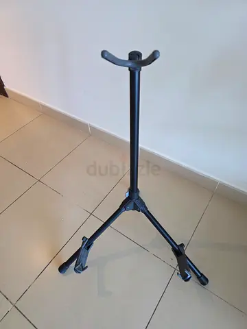 Portable Single Guitar Stand - Foldable, Adjustable
