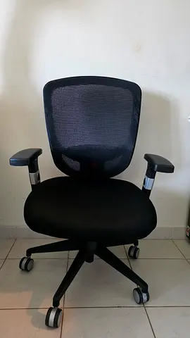 Ergonomic Mesh Office Chair with Armrests - Good Condition