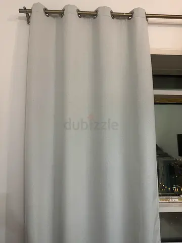 Light Grey Fabric Window Blinds