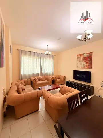 Super Deluxe Furnished Apartment in the Heart of Al Taawun | 1 Bedroom & Living Room Near Oriana Hospital – AED 4,300 Including Internet