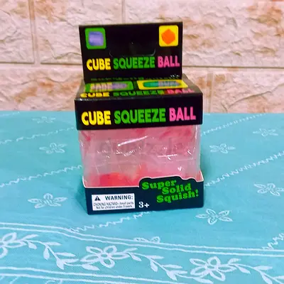 Cube Squeeze Ball - Squishy Stress Toy (New in Box)