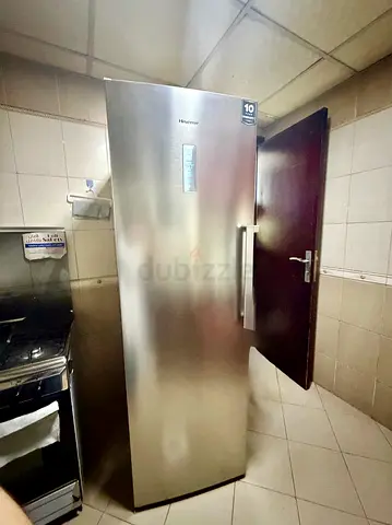 Hisense single-door upright freezer - good condition