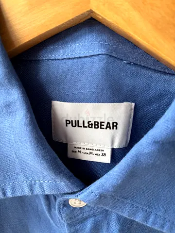 Pull and Bear Blue Button Down Shirt Size Medium