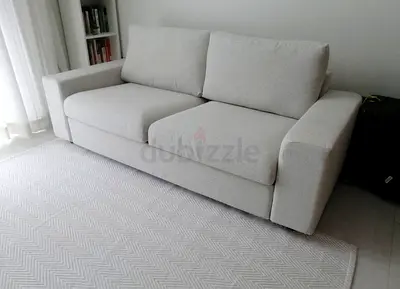 Comfortable Beige 2 Seater Sofa bed vimle