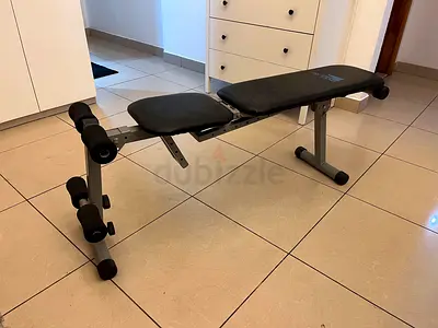 Weight Dumbbells n barbells excercise bench