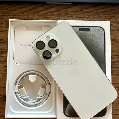 iPhone 15 Pro Max - Silver (Box and Charger Included)