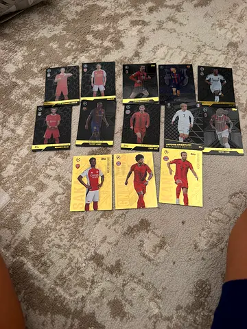 Collection of FIFA/Topps-style Soccer Player Cards - Assorted Players