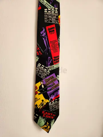 Vintage 1991 James Dean Movie Poster Silk Tie – Rebel Without a Cause & East of Eden