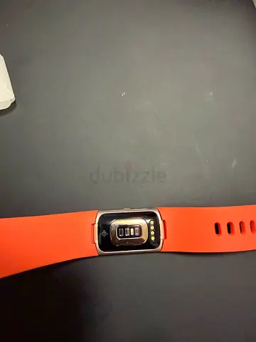 Used fitness tracker / smart band with heart rate sensor - orange strap