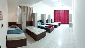 Executive bedspace for men @1300, with attached bathroom