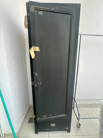 Old  black cupboard from “The One “ No lock  - cannot lock , Free