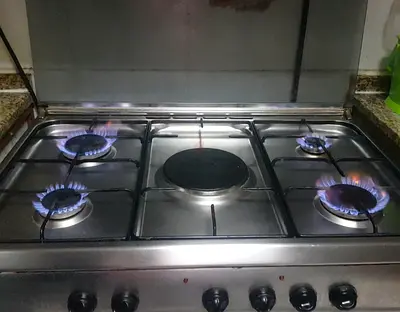 4-Burner Gas + 1 Electric Cooking Range – Used