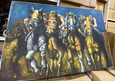Horse oil painting-94cm height,64cm length