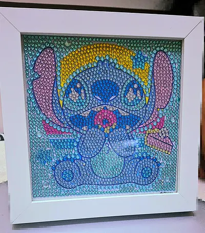 Framed Disney Stitch Diamond Art