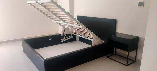 Ikea Hydraulic King size bed with mattress available in perfect condition